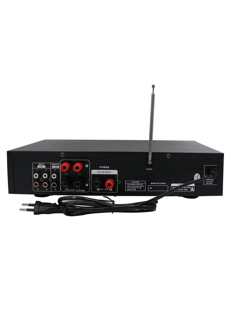 Generic Teli Digital Stereo Karaoke Audio Power Amplifier, Blue/Black  - Image 3