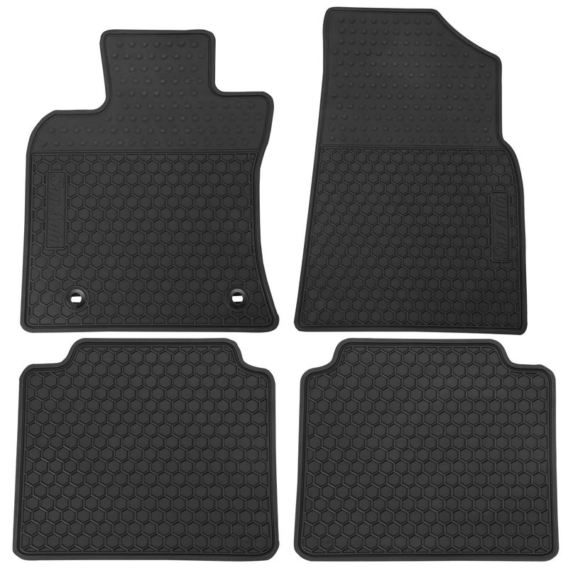 Matericuo Car Floor Mats Custom Fit for Toyota Avalon 20192025 Black Rubber Auto Liner Mats All Weather Protection Heavy Duty Odorless