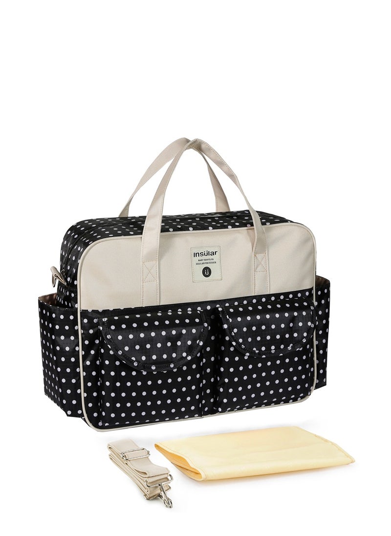 insular - Waterproof Multi-Functional Large-Capacity Cross-Body One-Shoulder Mummy Bag Fashion Mother And Baby Bag Hand-Held Bag Cross-Border - Image 1