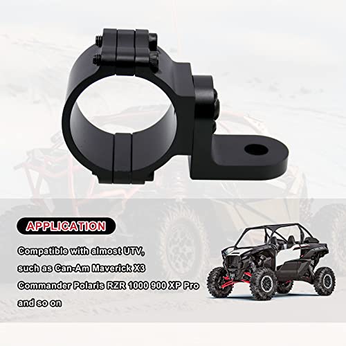 RYANSTAR RACING 360° Roating UTV Mount Bracket Flag Mount Whip Light Mount Fits for 1.75-2inch Roll Bar Compatible with Polaris RZR Can Am Commander Polaris RZR 900 1000 XP Pro Talon 1000 - Image 3