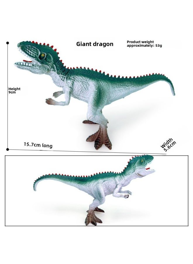 Generic - 2-13 Inch Hollow Plastic Big Animal Solid Simulation Dinosaur Model Decoration Toy-Color:A Series 4 Solid Medium And Large Dinosaur PP C Material ] - Image 1