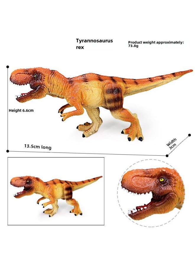 Generic - 2-13 Inch Hollow Plastic Big Animal Solid Simulation Dinosaur Model Decoration Toy-Color:A Series 4 Solid Medium And Large Dinosaur PP C Material ] - Image 1