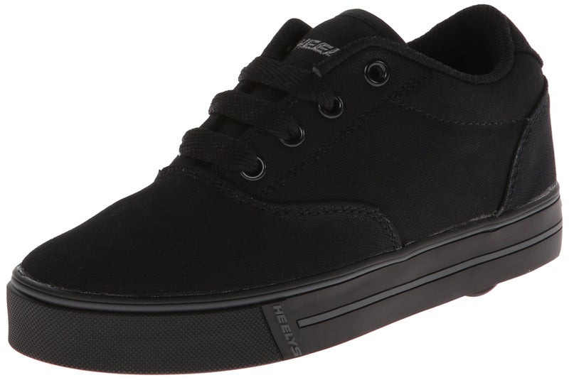 Heelys unisexchild Launch Skate Shoe Black Canvas 5 Big Kid M US