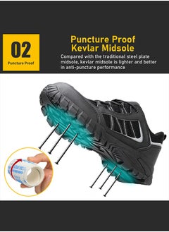 JIANKUN Steel Toe Shoes for Men Lightweight Safety Shoes Comfortable Puncture Proof Slip On Indestructible Work Shoes and Fashion Sneakers.  - Image 4