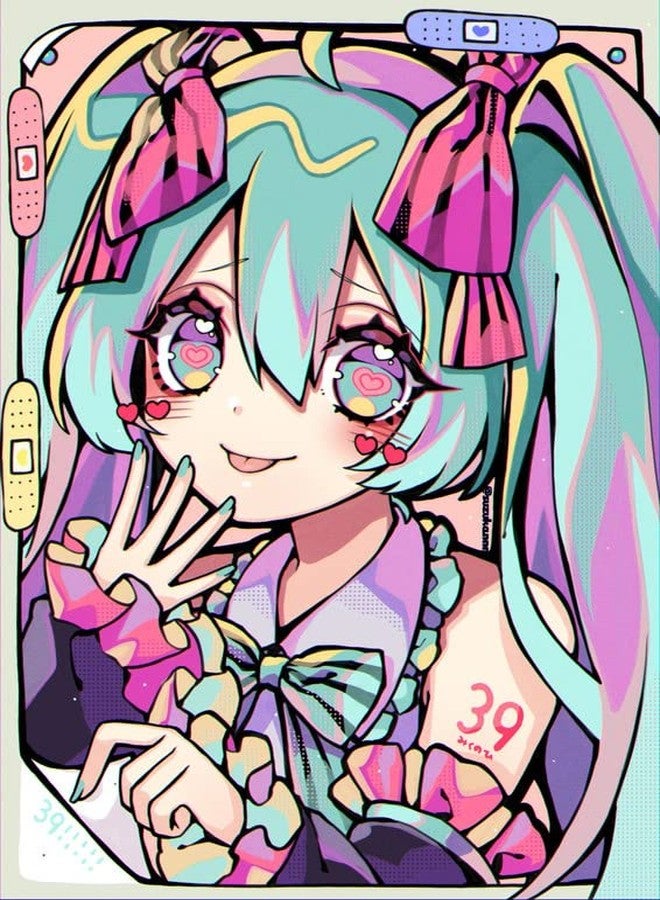 RAINFIRE CREATION Hatsune Miku Poster - 12x18 inch Wall Poster 170 GSM Paper | Home & Office Decoration | Gloss Finish Unframed Poster RCP1417 - Image 1