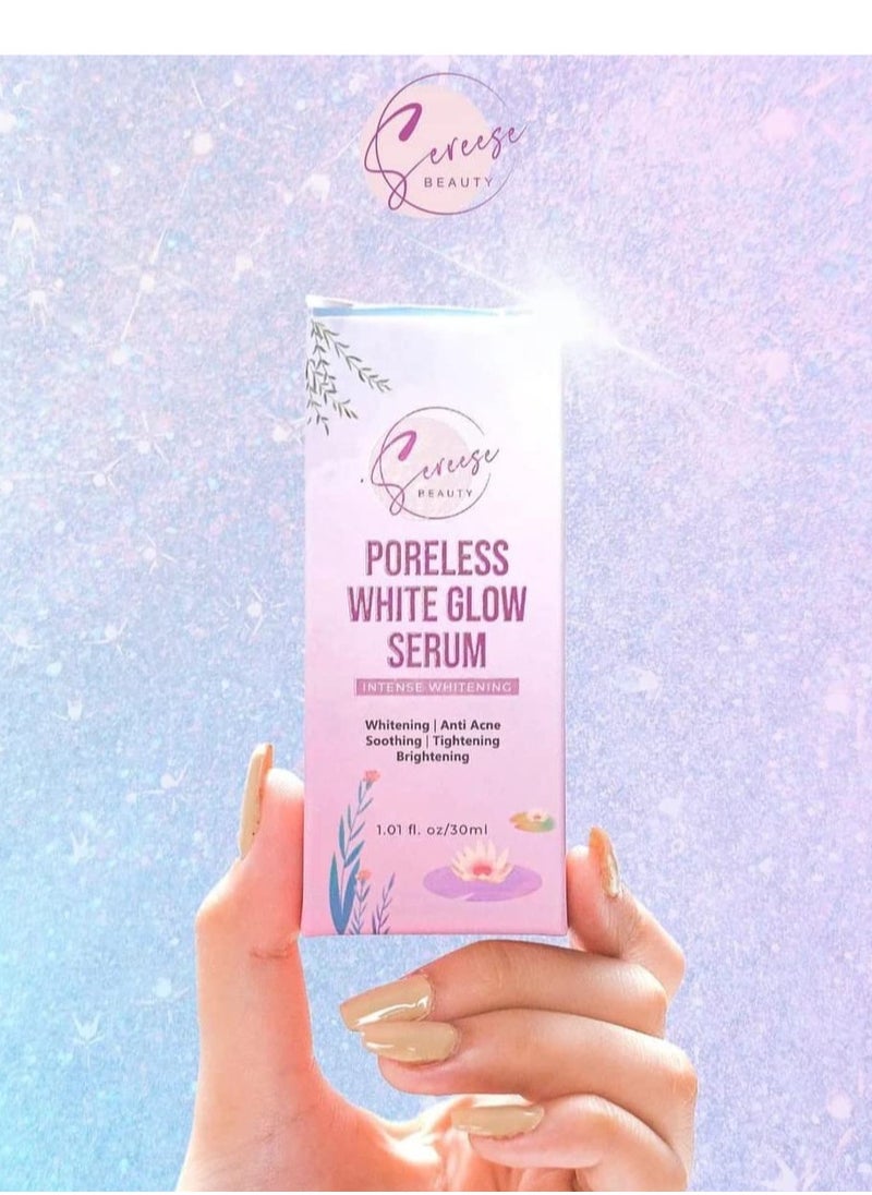 Sereese BEAUTY Poreless White Glow Serum, Intense Whitening, Anti-Acne, Soothing, Tightening, and Brightening Formula for Radiant, Blemish-Free Skin, 30ml  - Image 2