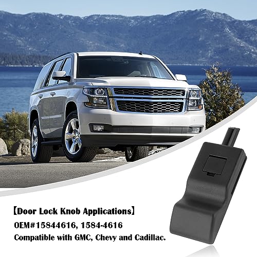 KIFIDAN Car Door Lock Knobs,Interior Front or Rear Car Door Lock Cover Buckle Compatible with GMC Sierra Chevy Silverado Cadillac Escalade,Car Accessories Replacement OEM#15844616(2PCS) - Image 3