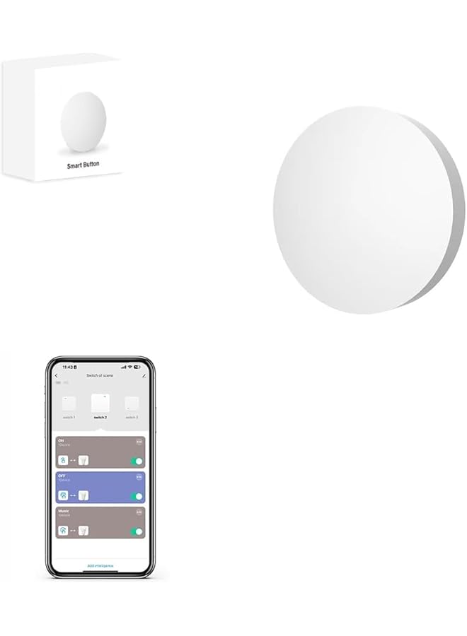 promass ZigBee 3.0 Smart Remote Button Tuya Scene Remote, Need Zigbee Hub, Smart Switch ZigBee Remote Work with Tuya Smart Life APP (1) - Image 1