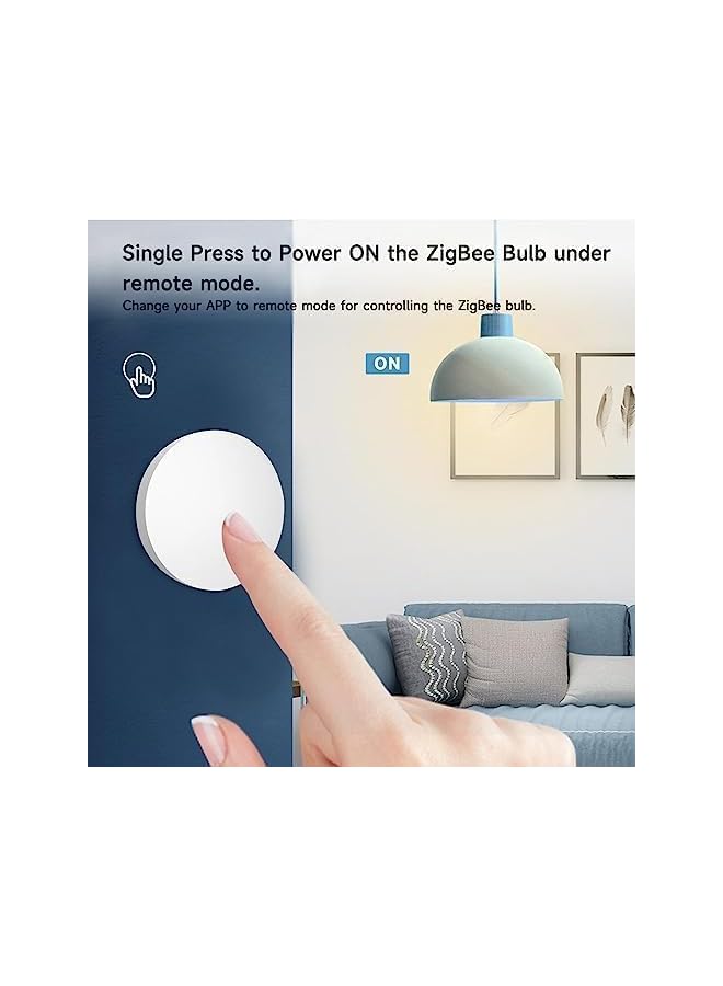 promass ZigBee 3.0 Smart Remote Button Tuya Scene Remote, Need Zigbee Hub, Smart Switch ZigBee Remote Work with Tuya Smart Life APP (1) - Image 2