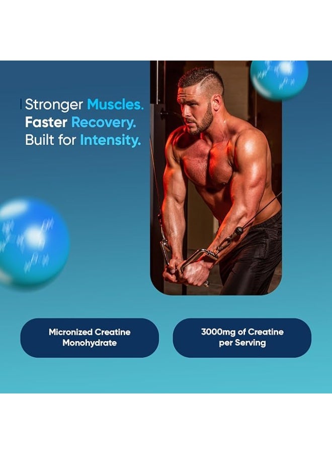WeightWorld Creatine Monohydrate 3000mg – 270 Tablets | Made in UK | Supports Muscle Strength & Power | Enhances Performance & Endurance | High Potency Formula - Image 2