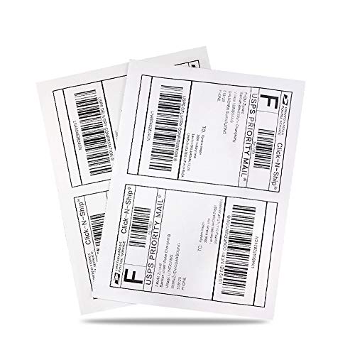 RBHK 8.5" x 5.5" Half Sheet Self Adhesive Shipping Labels for Laser or Inkjet Printer (200 Labels) - Image 3