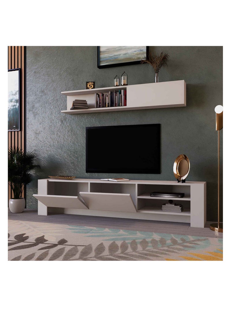 White TV cabinet - TV41 40x180x43 cm