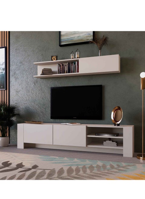 White TV cabinet - TV41 40x180x43 cm