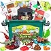Trubic Dinosaur Slime Making Kit Jelly CubeButterCrystalGlow in The Dark Slime with Addins Includes Dino FigurinesVolcano Christmas Birthday Party Favors Gift Toys for Kids Boys 612 - Image 2