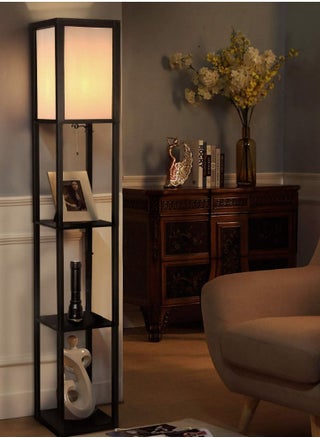 SUZBERRY  3 in 1  Shelf Floor Lamp with 2 USB Ports Shelf & Storage & LED Floor Lamp - pzsku/Z09C3A7CAF83CAA2E47B4Z/45/_/1661336178/e3b76da0-bf6d-4dbd-bcde-7593c2b3b5b2