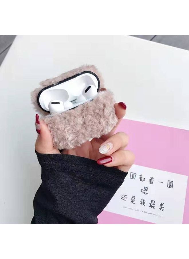 Generic Case Cover For Apple AirPods Pro Plush Bluetooth Headphone Protective Case Pink Purple 