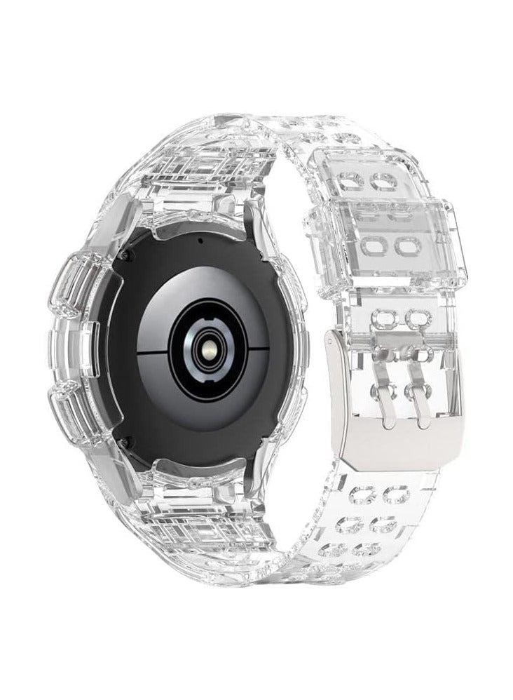 Samsung Galaxy Watch 22mm High Frame Built-in Hard Case Cover with Kickstand for Samsung Galaxy Watch 22mm 46mm Huawei GT3 46mm/GT2E/ mm/GT2 Pro/ GT2 46mm (Clear) - Image 1