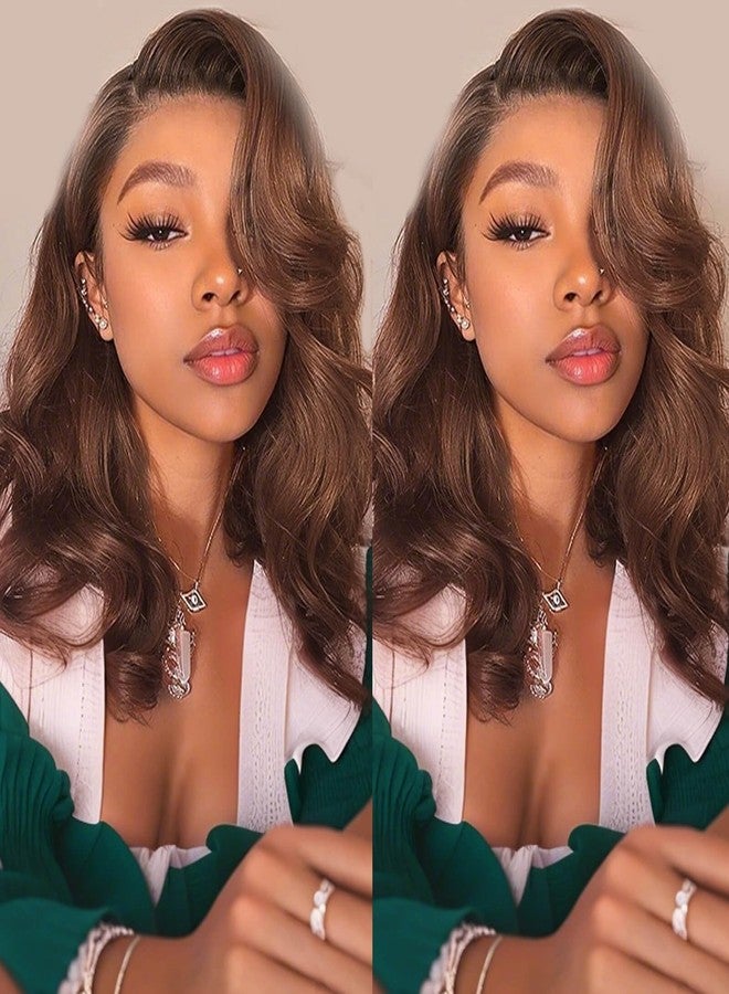 VRBest Chocolate Brown Bob Wig Human Hair Glueless Wigs Human Hair Pre Plucked Pre Cut Body Wave 5x5 HD Transparent Closure Wigs 180% Density 100% Brazilian Virgin Hair Brown Wig for Black Women (10 inch) - Image 1