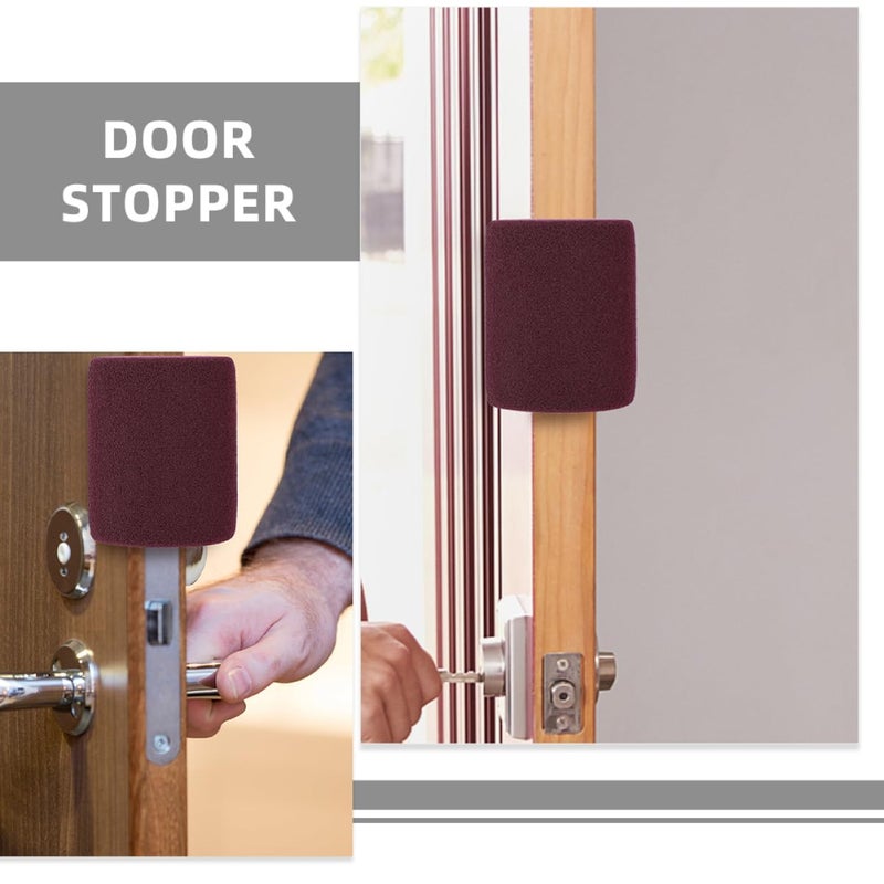 Soft NBR Door Stopper Pinch Guard 4 Pack Easy Install For Toddlers Kids Safety - Image 3