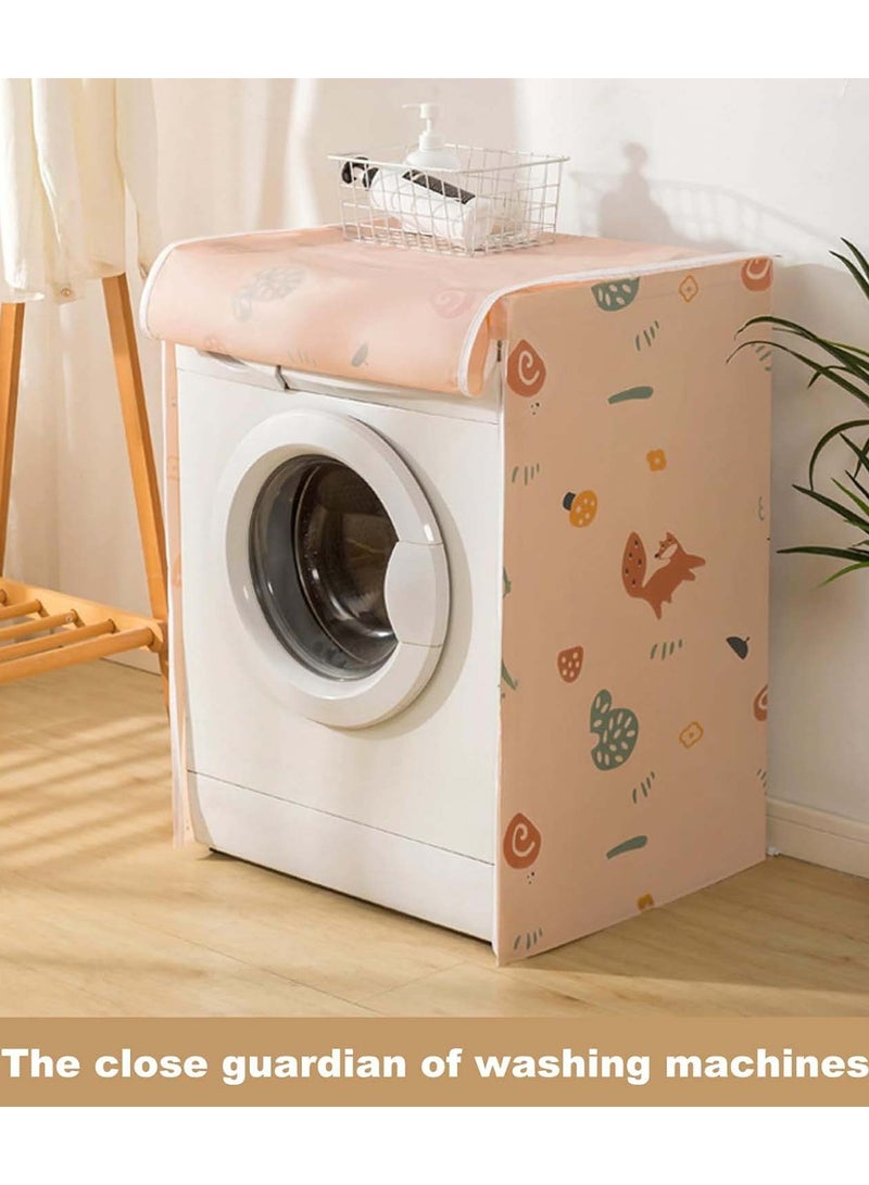 YIM-VIBEHAUS Washing Machine Cover, Full-automatic Roller Washing Machine Cover with Zipper, Dustproof Protection Cover for Most Front Load Washer and Dryer - Image 4