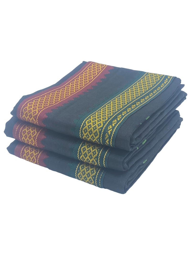 PatPug Cotton Towels for Prayer, High Absorption, Lightweight, Machine Washable (Thalpati Black, 1.00, Count) - Image 5