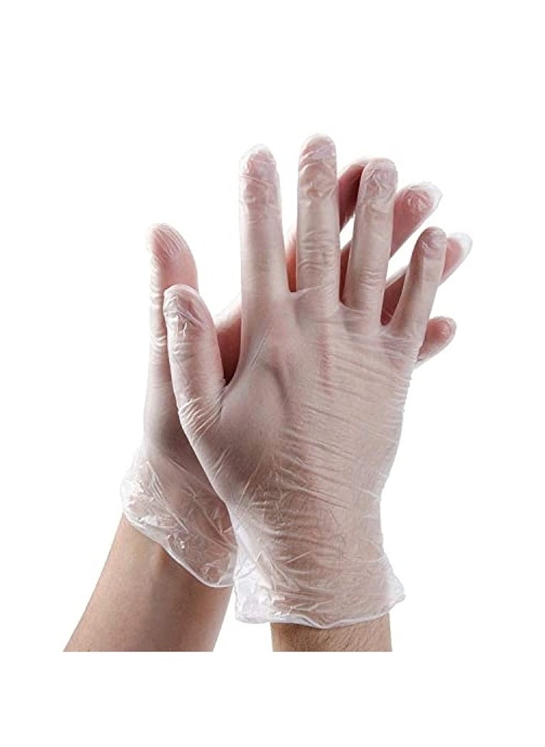 SAMA Vinyl Gloves Powder-Free Clear - Pack of 100 - Non-Sterile, Single Use  - Image 3