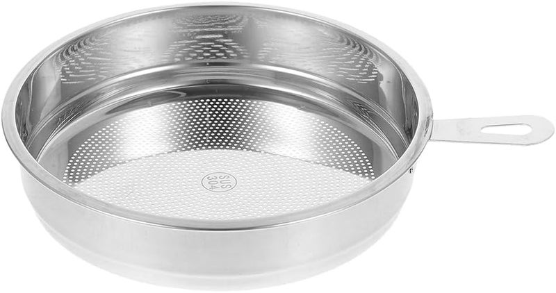 Vosarea Bacon Grease Container Strainer Tray Oil Pot Strainer Fine Mesh Strainer Oil Filtering Net Crisping Basket for Kitchen Draining Cooling Fried Food Server - Image 1