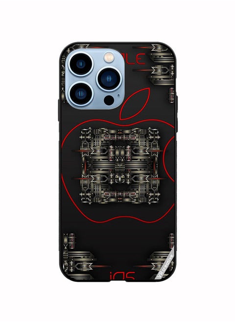 Protective Case Cover For Apple iPhone 14 Pro Max Design Apple Ios Design Multicolour