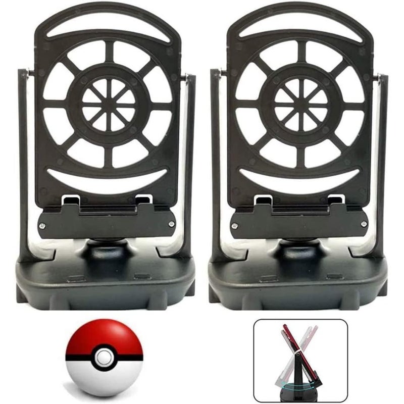 Steps Counter Compatible for Pokemon Go, Cellphone Accessories Pedometer, USB Cable Mute Automatic Swing Hatching Eggs Quick Steps Earning Device Support 2 Phones Black - Image 1