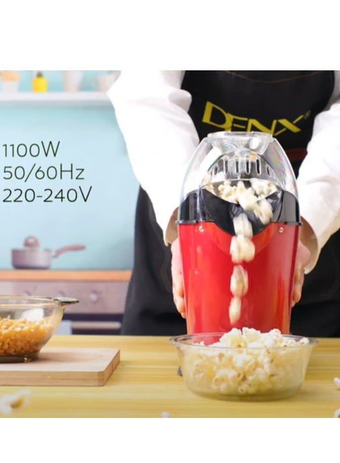 Denx Healthy 1100W hot air popcorn maker without oil DX2089 - Image 1