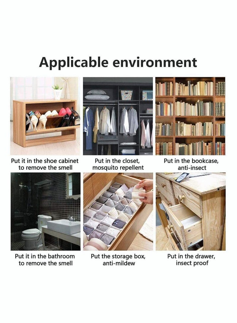 Zikra 50 Cedar Wood Anti Moth Repellent Balls Drawer Fresheners - Image 5