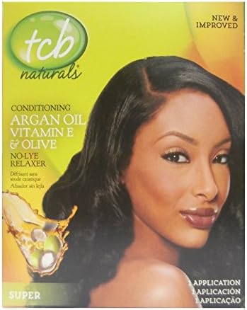 TCB RelaxerSmoothing Cream Argan Oil Conditioning No Lye Relaxer Super
