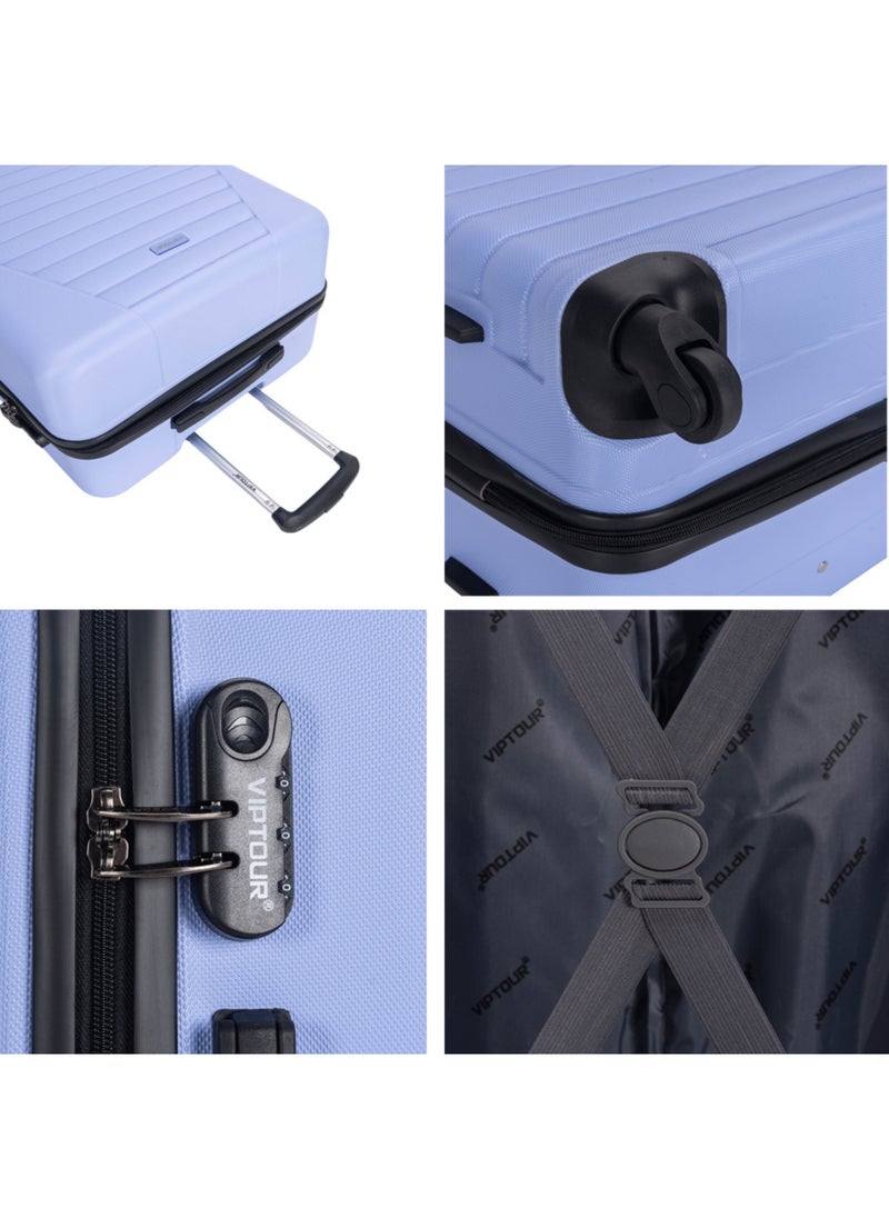 VIPTOUR - Set of 4 ABS Trolley Luggage With Number Lock 20,24,28,32 Inches - Image 1