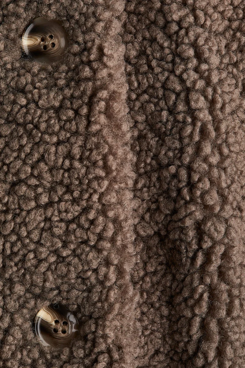 اتش اند ام جاكيت من نسيج تيدي