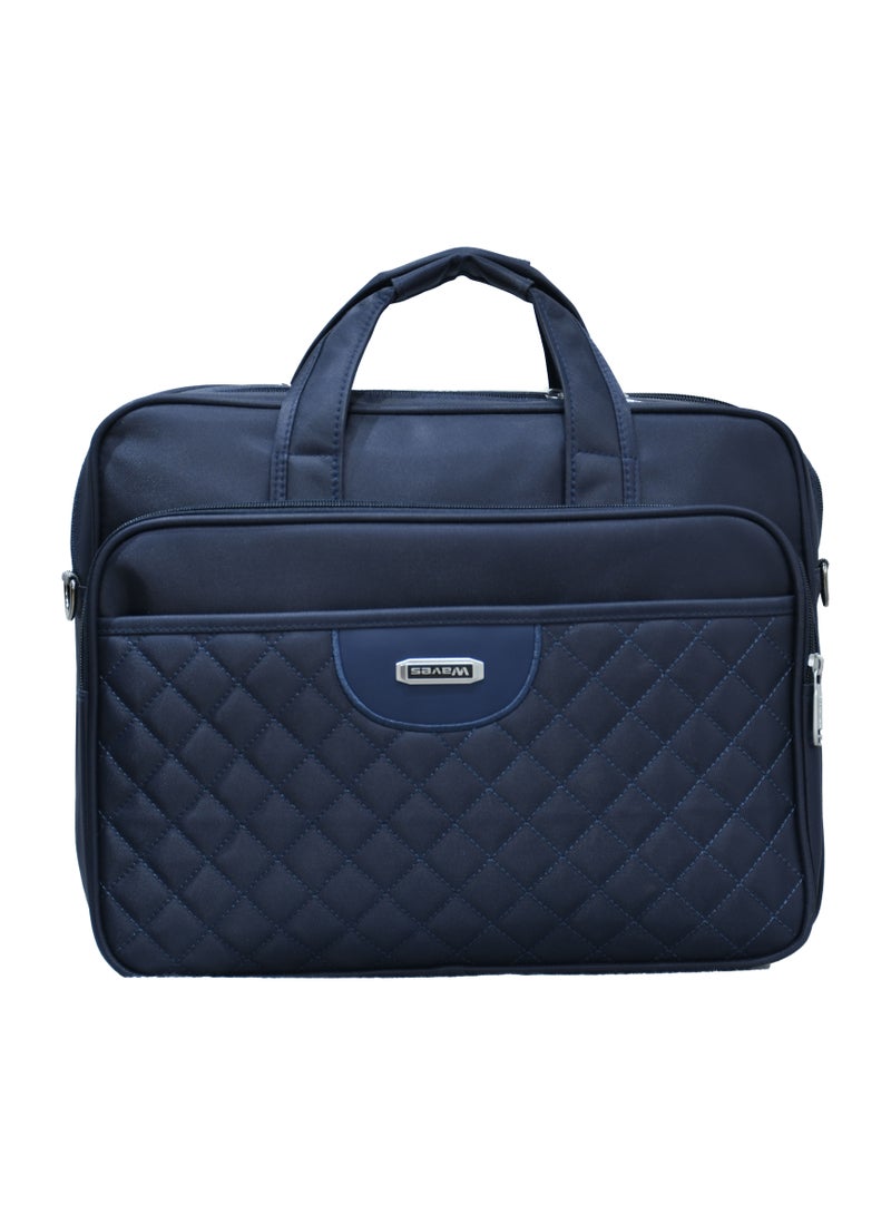 Waves Men's laptop shoulder bags with adjustable strap - Image 1