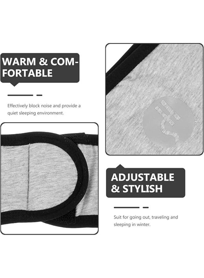 عام قناع النوم عصابة رأس للنوم قابلة للتعديل لتقليل الضوضاء وغطاء أذن للنوم وتدفئة الأذن في الشتاء للرجال والنساء - Image 5