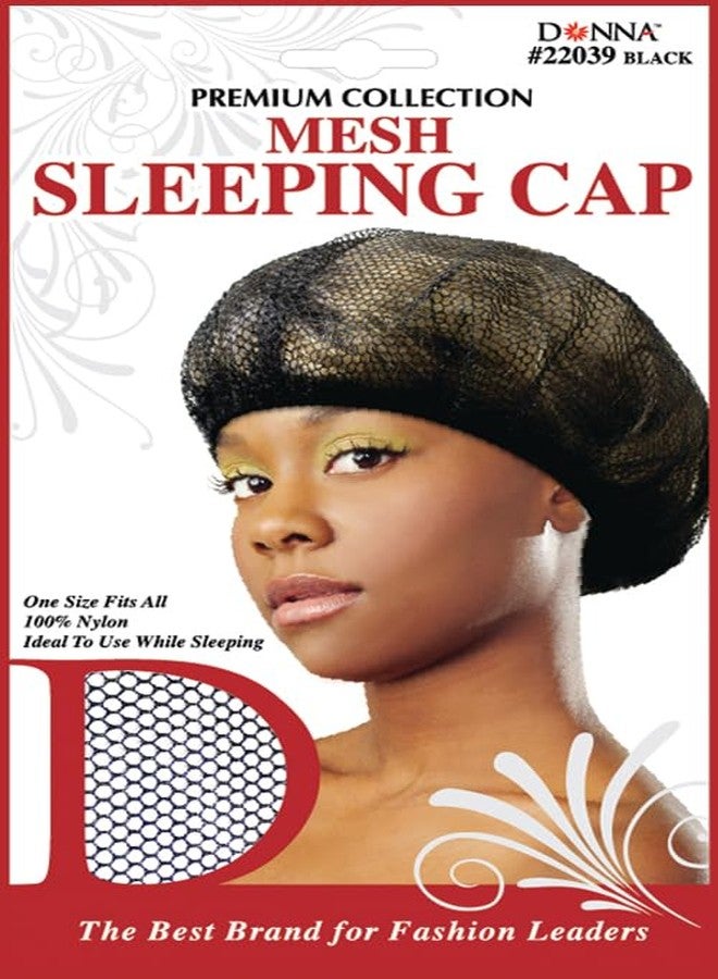 Donna Mesh Sleeping Cap - Black 1PC, Shower Cap & Wig Cap, Essential Hair Accessories for Comfort & Style