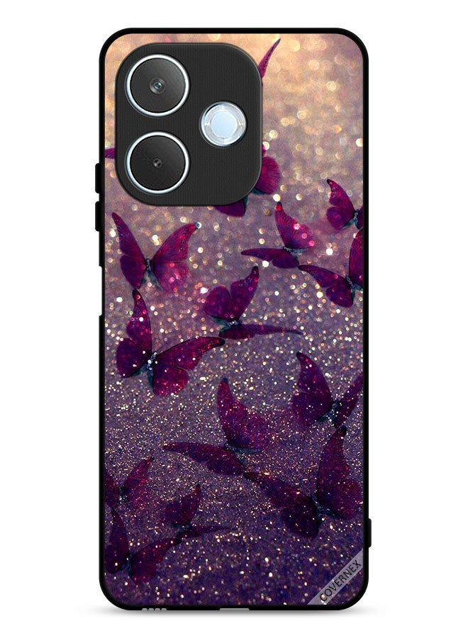 Covernex Oppo A5 Pro Protective Case Cover Glitter Butterflies - Image 1