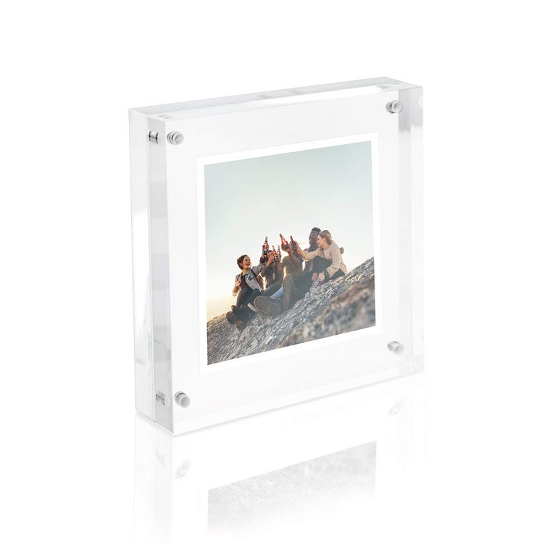 Isaac Jacobs Super Thick Acrylic Magnetic Block Frame, 4x4 inches - Image 5