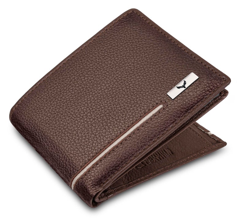 Eagle Crest Steven Coffee Brown/Sand Leather Wallet for Men - Image 2