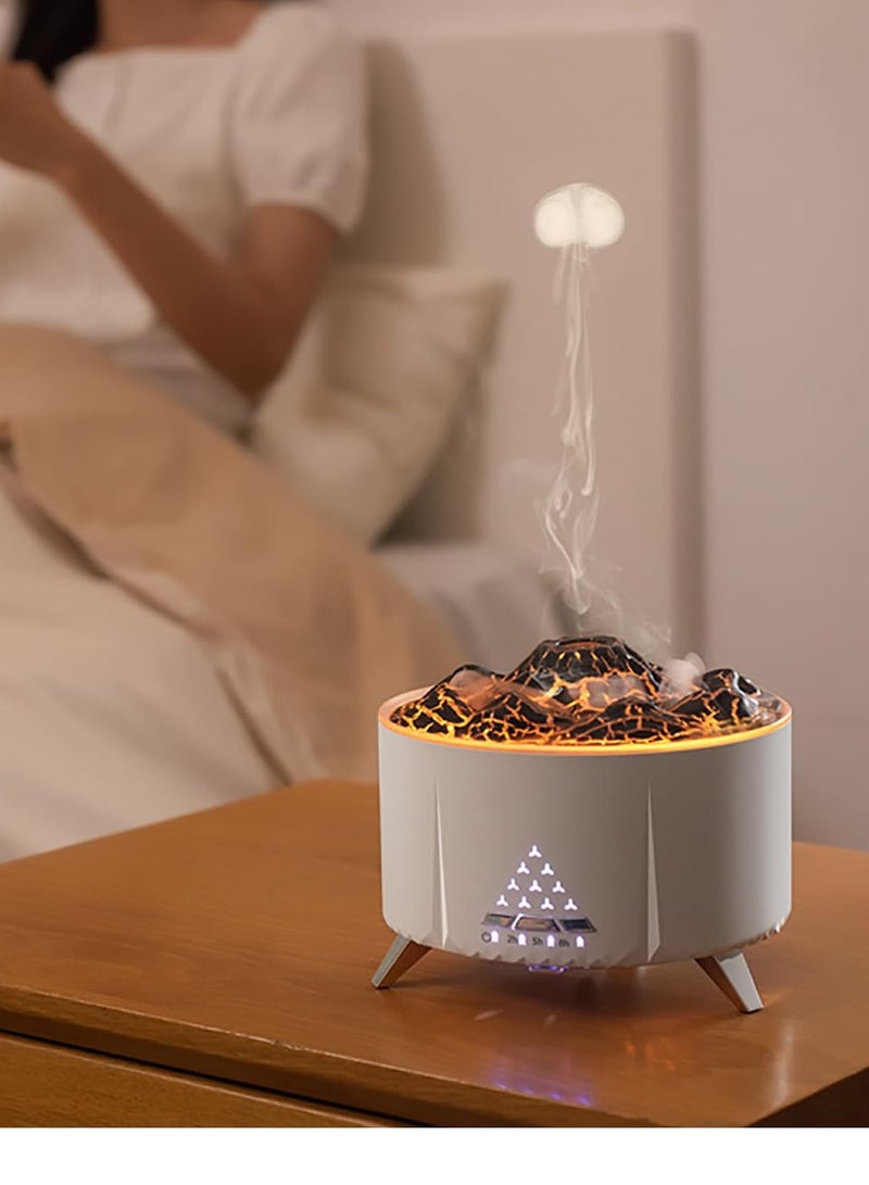 SYOSI Essential Oil Diffuser for Home Bedroom, Cute Jellyfish Mist Aromatherapy Diffuser 12 Hours Long Lasting Diffuser Essential Jellyfish Mist Diffuser Volcano Night Light with Auto Off - Image 1