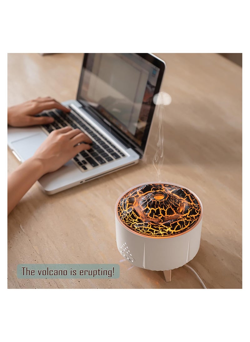 SYOSI Essential Oil Diffuser for Home Bedroom, Cute Jellyfish Mist Aromatherapy Diffuser 12 Hours Long Lasting Diffuser Essential Jellyfish Mist Diffuser Volcano Night Light with Auto Off - Image 2