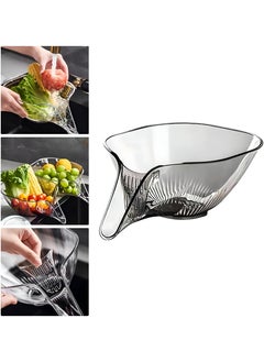 Generic Multi-Functional Acrylic Sieve Drainage Set: Includes A Versatile Funnel-Integrated Draining Tray Suitable For Kitchens And Bathrooms Alike  - Image 1