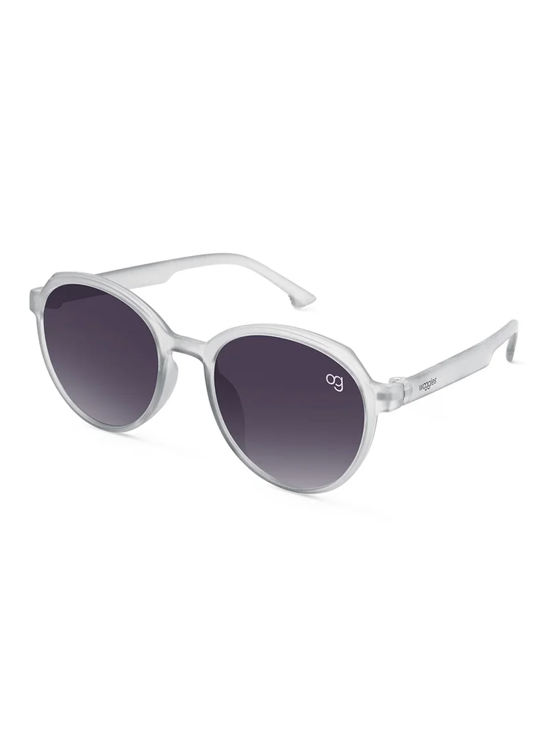 Woggles Solarity White Round Kids Sunglasses