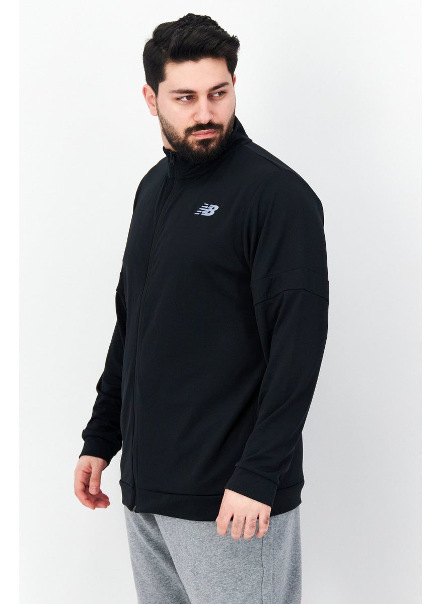 Men Sportswear Fit High Neck Long Sleeves Running Sweatshirt, Black - pzsku/Z09C4D5784B813BCF181BZ/45/_/1731075000/b59da4d2-db61-4b9d-9e8b-41ff5c69c91d