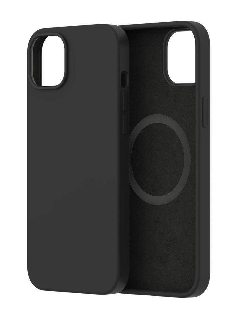 iPhone 14 Plus MagSafe Silicone Case with Screen Protector, Premium Protective Cover, Slim Shockproof Design, Supports Wireless Charging, 6.7 Inch - Image 2