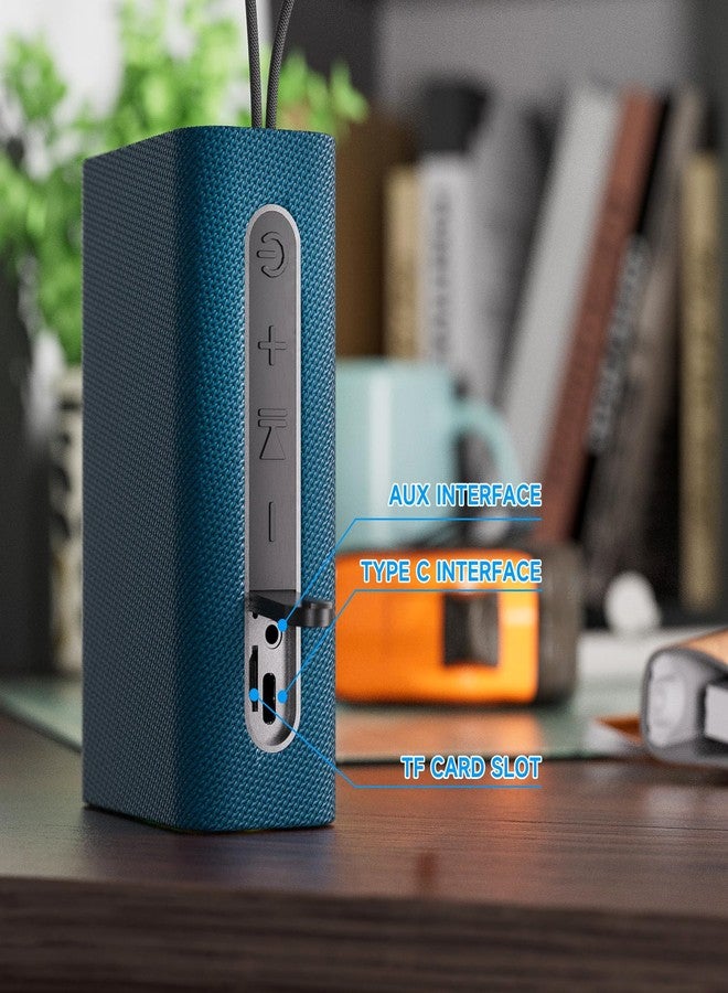 PEICHENG Speaker, Portable Wireless Bluetooth Speakers, Waterproof Loud Stereo Sound with RGB Lights TWS Long Playtime for Home/Party/Outdoor, Electronic Gadget (Blue) - Image 4