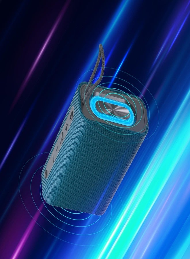 PEICHENG Speaker, Portable Wireless Bluetooth Speakers, Waterproof Loud Stereo Sound with RGB Lights TWS Long Playtime for Home/Party/Outdoor, Electronic Gadget (Blue) - Image 5