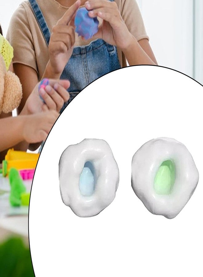 SQUISHCO 2pcs Taba Squishy Toy,Squishy Toy Set with Air Pump, Fun Stress Relief Squishy Toy for Office, School, Home, Purple and Green Taba Squishies with Squishy Ball (2pcs (B)) - Image 2