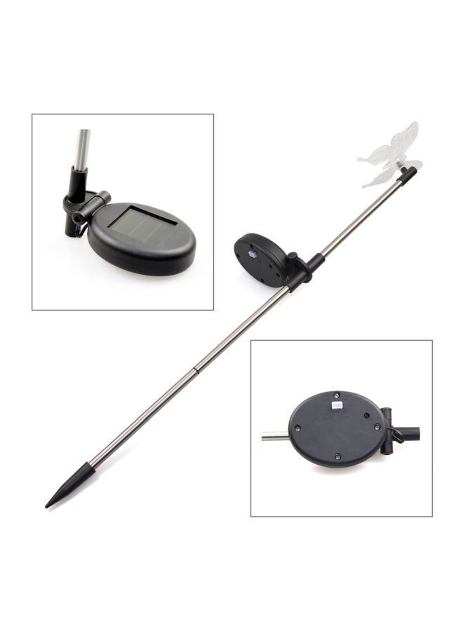 NIBEMINENT Pack Of 2 LED Solar Butterfly And Dragonfly Design Patio Lamp Multicolour - Image 2